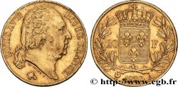 20 francs or Louis XVIII, tête nue 1820 Paris F.519/19