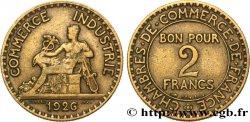 2 francs Chambres de Commerce 1926  F.267/8