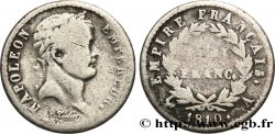 Demi-franc Napoléon Ier tête laurée, Empire français 1810 Paris F.178/10