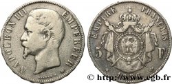 5 francs Napoléon III, tête nue 1856 Strasbourg F.330/8