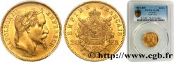 20 francs or Napoléon III, tête lauré 1861 Strasbourg F.532/2