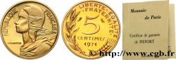 Piéfort Br-Al de 5 centimes Marianne 1971 Paris GEM.22 P1