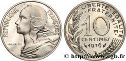 Piéfort argent de 10 centimes Marianne 1976 Pessac GEM.46 P2