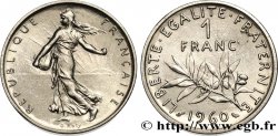 Piéfort nickel de 1 franc Semeuse, nickel 1960 Paris GEM.104 P1