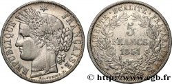 5 francs Cérès, IIe République 1851 Paris F.327/7