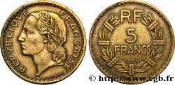 5 francs Lavrillier en bronze-aluminium 1938  F.337/1