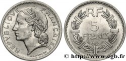 5 francs Lavrillier, aluminium, 9 ouvert 1945  F.339/3
