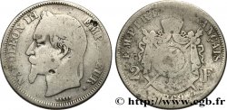 2 francs Napoléon III, tête laurée 1869 Strasbourg F.263/11