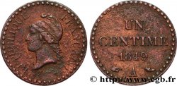 Un centime Dupré, IIe République 1849 Paris F.101/2