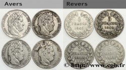Lot de quatre pièces de 5 francs Louis-Philippe n.d. s.l. F.324/83
