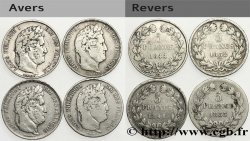 Lot de quatre pièces de 5 francs Louis-Philippe n.d. s.l. F.324/7