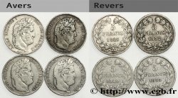 Lot de quatre pièces de 5 francs Louis-Philippe n.d. s.l. F.324/13