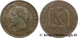 Cinq centimes Napoléon III, tête nue 1854 Paris F.116/8