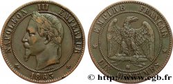 Dix centimes Napoléon III, tête laurée 1863 Strasbourg F.134/11