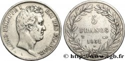 5 francs type Tiolier avec le I, tranche en creux 1831 Nantes F.315/26