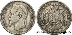 2 francs Napoléon III, tête laurée 1867 Strasbourg F.263/6