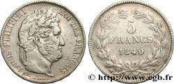 5 francs IIe type Domard 1840 Strasbourg F.324/85
