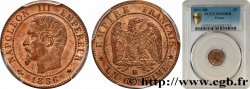 Un centime Napoléon III, tête nue 1856 Strasbourg F.102/28