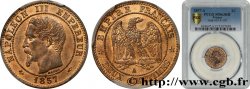Deux centimes Napoléon III, tête nue 1857 Paris F.107/44