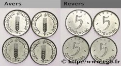 Lot de 4 x 5 centimes Épi 1961-1964  F.124/3