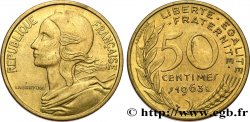 50 centimes Marianne, col à quatre plis 1963 Paris F.197/5