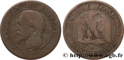 Deux centimes Napoléon III, tête nue 1853 Lille F.107/8