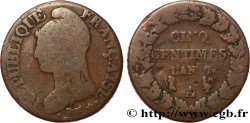 Cinq centimes Dupré, grand module 1799 Paris F.115/51