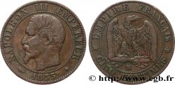 Cinq centimes Napoléon III, tête nue 1855 Strasbourg F.116/20