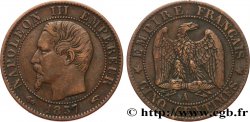 Cinq centimes Napoléon III, tête nue 1857 Paris F.116/37