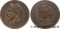 Cinq centimes Napoléon III, tête laurée 1865 Strasbourg F.117/17