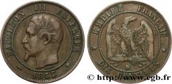 Dix centimes Napoléon III, tête nue 1853 Strasbourg F.133/4