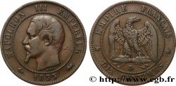 Dix centimes Napoléon III, tête nue 1855 Lyon F.133/26