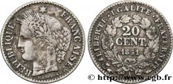 20 centimes Cérès, IIe République 1851 Paris F.146/7