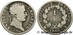 1 franc Napoléon Ier tête laurée, République française 1807 Paris F.204/1