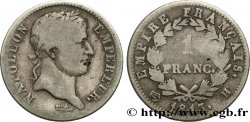 1 franc Napoléon Ier tête laurée, Empire français 1813 La Rochelle F.205/62 B12 