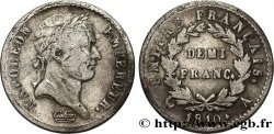 Demi-franc Napoléon Ier tête laurée, Empire français 1810 Paris F.178/10