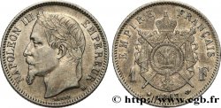 1 franc Napoléon III, tête laurée 1867 Strasbourg F.215/7