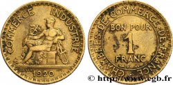 1 franc Chambres de Commerce 1920 Paris F.218/2