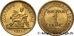 1 franc Chambres de Commerce 1921 Paris F.218/3