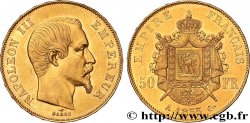 50 francs or Napoléon III, tête nue 1855 Paris F.547/1 MS 