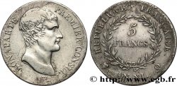 5 francs Bonaparte Premier Consul 1803 Perpignan F.301/7