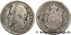 2 francs Napoléon III, tête laurée 1869 Strasbourg F.263/11
