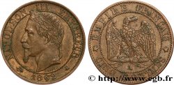 Cinq centimes Napoléon III, tête laurée 1862 Paris F.117/5