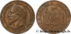 Cinq centimes Napoléon III, tête laurée 1863 Strasbourg F.117/11