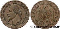 Cinq centimes Napoléon III, tête laurée 1864 Strasbourg F.117/14