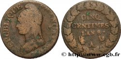 Cinq centimes Dupré, grand module 1800 Paris F.115/85