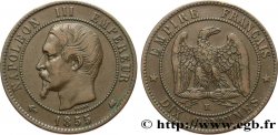 Dix centimes Napoléon III, tête nue 1855 Bordeaux F.133/29