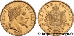 20 francs or Napoléon III, tête laurée 1867 Paris F.532/15