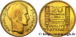 Essai de 20 francs Turin en bronze-aluminium 1929 Paris GEM.199 5 MS 