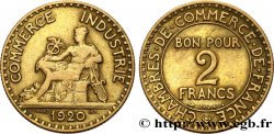 2 francs Chambres de Commerce 1920  F.267/2